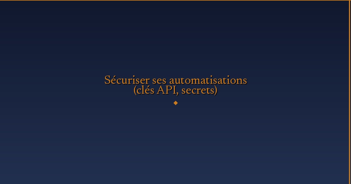 Secure Your Automations
