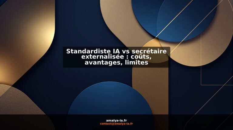 Standardiste IA vs secrétaire externalisée : coûts, avantages, limites