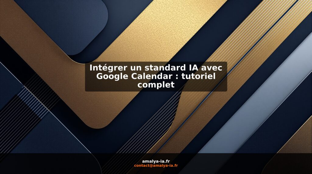 Intégrer un standard IA avec Google Calendar : tutoriel complet