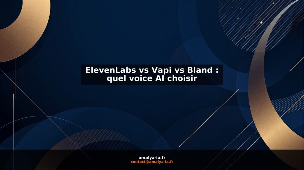 ElevenLabs vs Vapi vs Bland : quel voice AI choisir