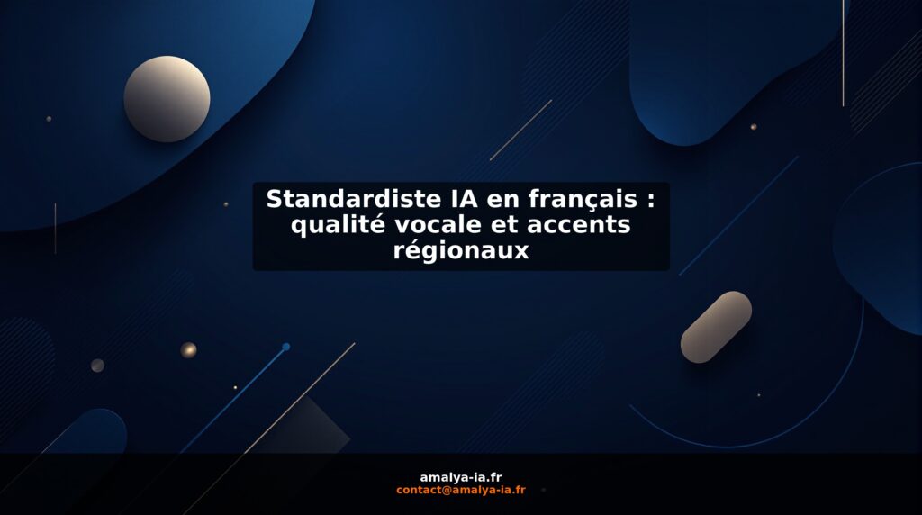 Standardiste IA en français : qualité vocale et accents régionaux