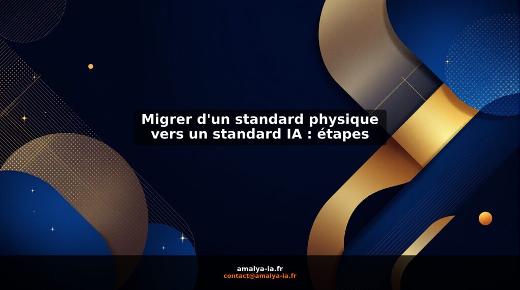 Migrer d'un standard physique vers un standard IA : étapes