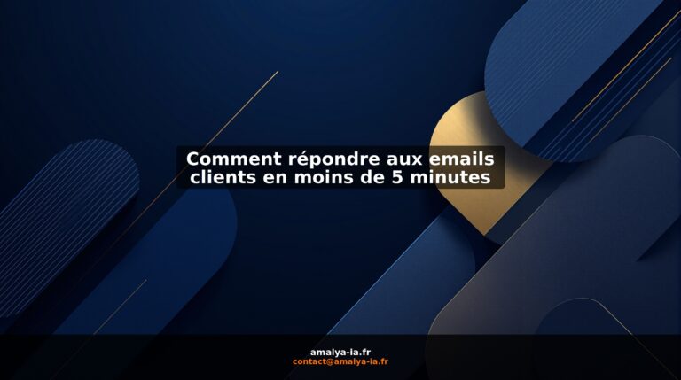 Comment répondre aux emails clients en moins de 5 minutes