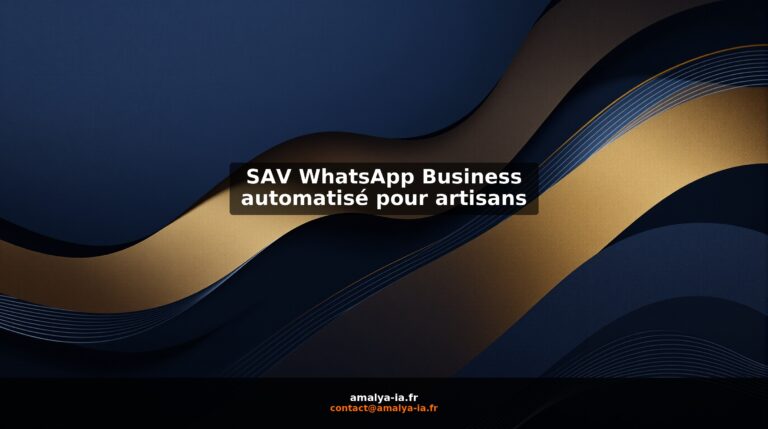 SAV WhatsApp Business automatisé pour artisans
