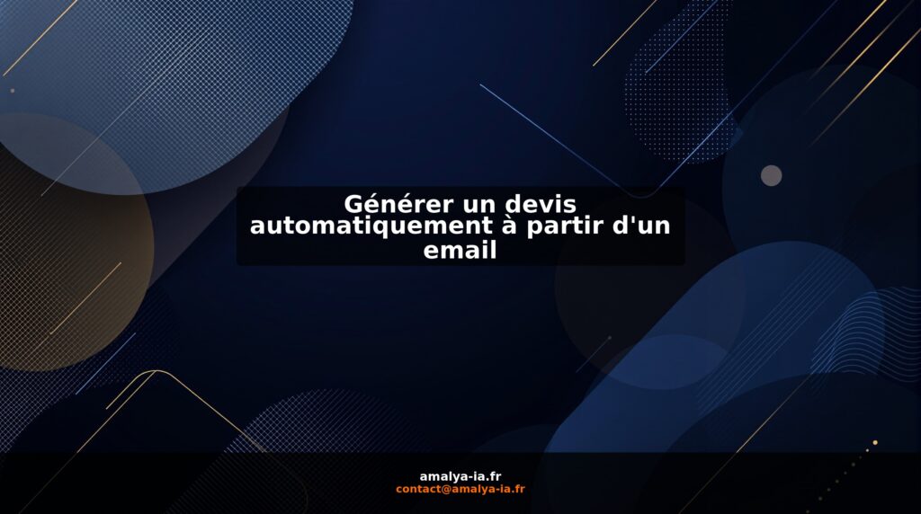 Générer un devis automatiquement à partir d'un email