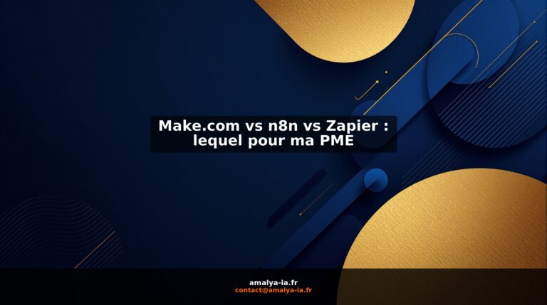 Make.com vs n8n vs Zapier : lequel pour ma PME