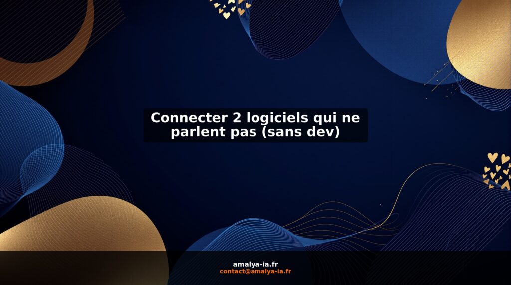 Connecter 2 logiciels qui ne parlent pas (sans dev)