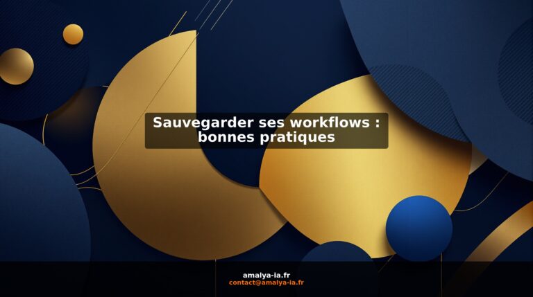 Sauvegarder ses workflows : bonnes pratiques