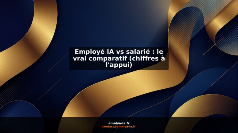 Employé IA vs salarié : le vrai comparatif (chiffres à l'appui)