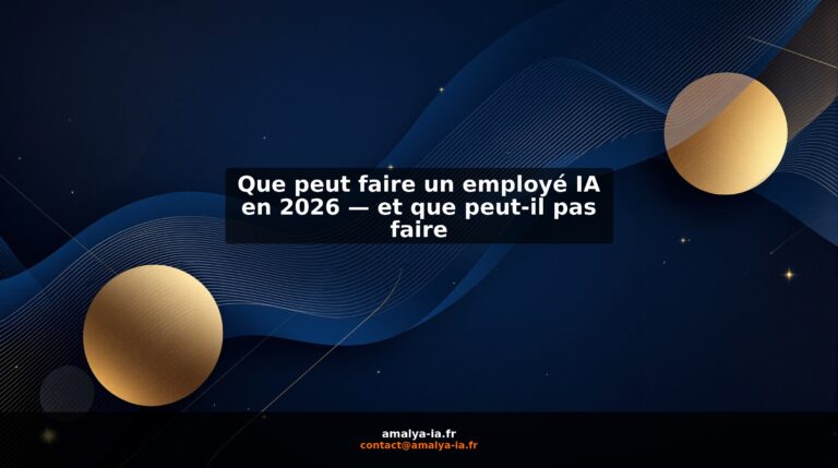 Que peut faire un employé IA en 2026 — et que peut-il pas faire