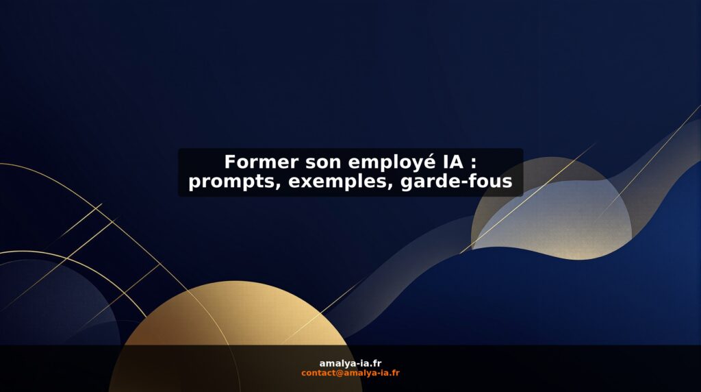 Former son employé IA : prompts, exemples, garde-fous
