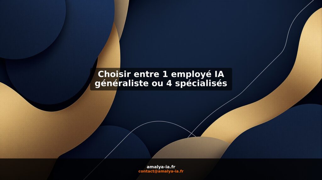 Choisir entre 1 employé IA généraliste ou 4 spécialisés