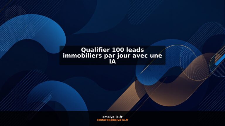Qualifier 100 leads immobiliers par jour avec une IA