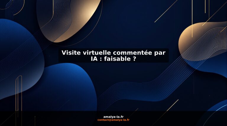 Visite virtuelle commentée par IA : faisable ?