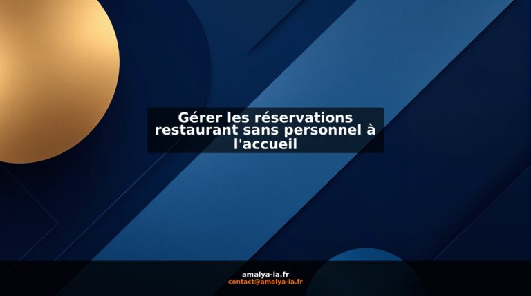 Gérer les réservations restaurant sans personnel à l'accueil