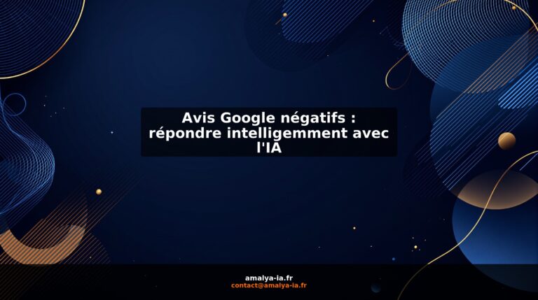 Avis Google négatifs : répondre intelligemment avec l'IA