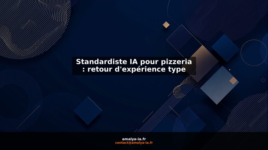 Standardiste IA pour pizzeria : retour d'expérience type