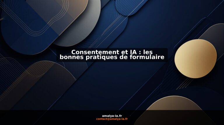 Consentement et IA : les bonnes pratiques de formulaire