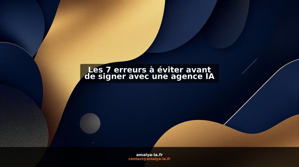 Les 7 erreurs à éviter avant de signer avec une agence IA